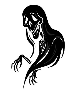 Oscuro rostro fantasmal.