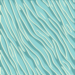 Teal zebra stripe seamless abstract pattern