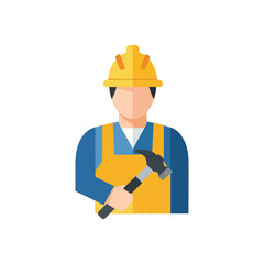 construction worker with helmet