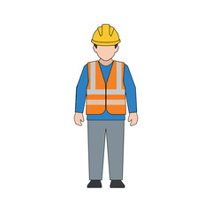 construction worker with helmet