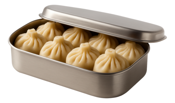 Aluminum foil-wrapped block of herring pate, with a small bay leaf for decorative contrast.