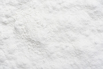 White glutinous rice flour powder background is an ingredient for food, bakery and dessert