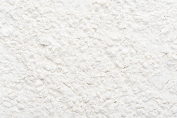 White glutinous rice flour powder background is an ingredient for food, bakery and dessert