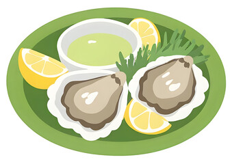 a fresh oyster dish