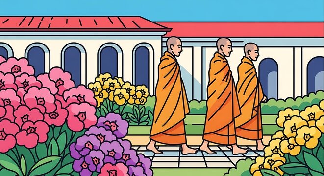 Monks Walk Temple.