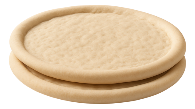 A crescent-shaped pasty with a thick, crimped edge and a golden-brown finish