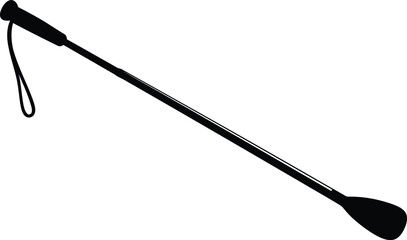 Equestrian riding crop whip for horse training and sport vector