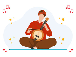 Banjo Concept Illustration Vector Style