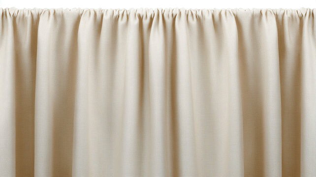 Beige curtains with transparent background