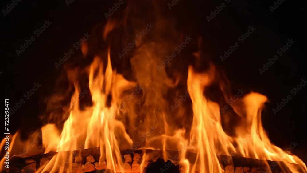 Sticker abstract close-up of fire and smoke blending, creating an artistic and ethereal texture background, 