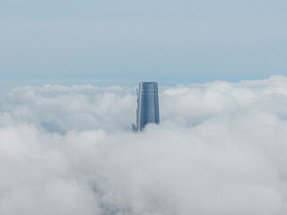 Wuhan city landmark skyline scenery