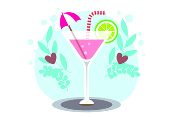 Soft Drink Concept Illustration Vector Style