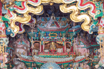 The Xiaoxitian hanging sculptures and painted paintings in Xi County, Linfen, Shanxi