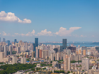 Obraz premium Wuhan city landmark skyline scenery