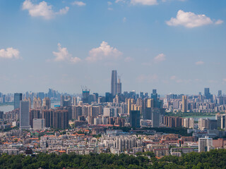 Obraz premium Wuhan city landmark skyline scenery