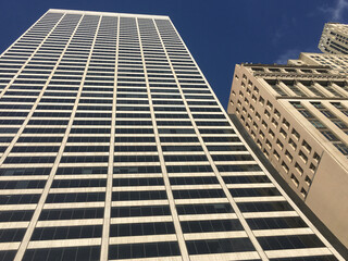 New York city buildings and skyscrapers. Urban life in a cosmopolitan ciry