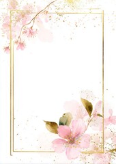 Wedding invitation frame design,
