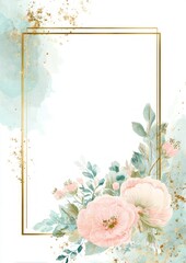 Wedding invitation frame design,