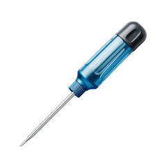 Orange professional realistic screwdriver with a plastic handle. isometric 3d construction tool isolated. Cruciform for repair and construction. Png