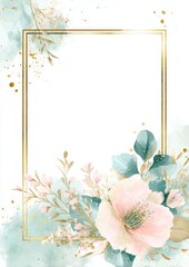 Wedding invitation frame design,