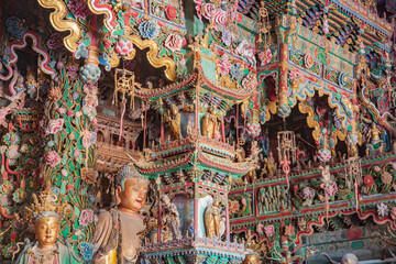 The Xiaoxitian hanging sculptures and painted paintings in Xi County, Linfen, Shanxi