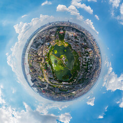 Wuhan city landmark skyline scenery