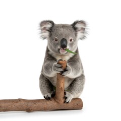 koala on white background