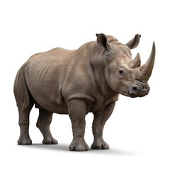 rhino isolated on white