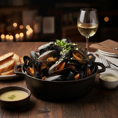 mussels with seafood
