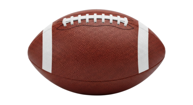 American Football Ball transparent bg, cutout PNG