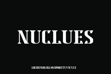 Display alphabet font vector design suitable for headline, poster, logo, magazine and many more