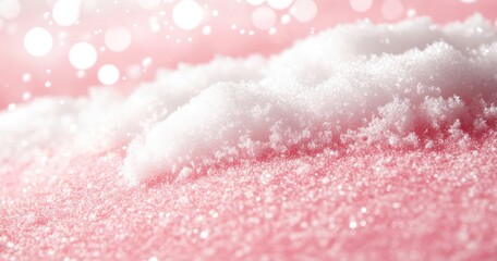 White snow falling on a pink background, high resolution, high quality, pink color, texture, pattern, seamless .