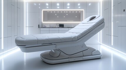 Modern spa massage bed