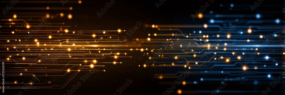 Aufkleber digital data stream transferring information on circuit lines