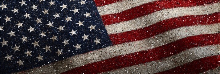 Obraz premium United States flag glitter texture showing patriotism