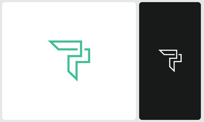 Letter P Wing Logo Design
