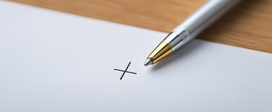 The denominator of a fraction glows on white paper sparking curiosity and focus