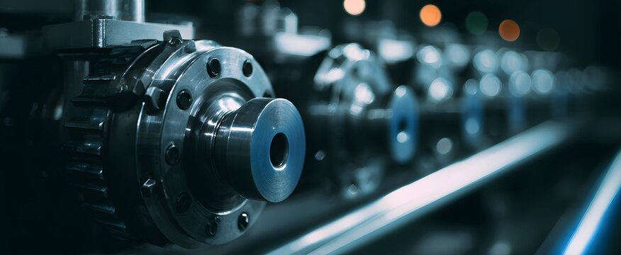 The robust leaver mechanism on industrial machinery precisely controls complex flow operations.