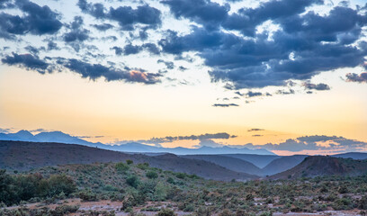 sunrise over the mountains