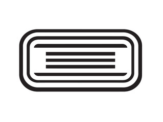 Bold Advertisement Icon in Clear Elegant Line Drawing