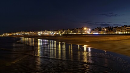 Night Urban Landscapes: City Skyline Lights, River Reflections & Panoramic Cityscape Views