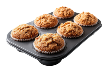 Baking delicious muffins kitchen food home isolated on transparent background