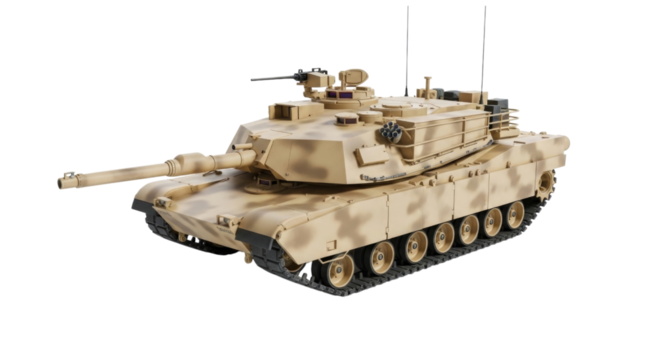 Military Tank transparent bg, cutout PNG