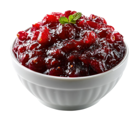 Cranberry sauce preparation kitchen food isolated on transparent background