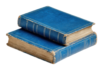 Exploring a cozy vintage literature collection in home library isolated on transparent background