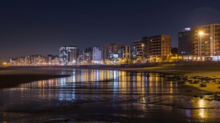 Night Urban Landscapes: City Skyline Lights, River Reflections & Panoramic Cityscape Views