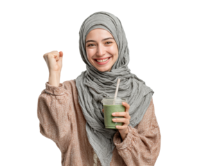 Celebrating healthy lifestyle portraits of optimism in nature isolated on transparent background