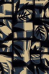 texture design leaves floral pattern