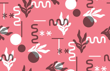 texture design leaves floral pattern