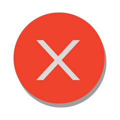 Red Cross Cancel Icon